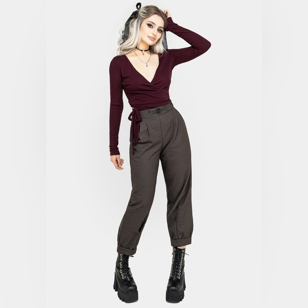 Disturbia Mystic Embroidered Balloon Trousers US 4 / UK 8 - Picture 7 of 9